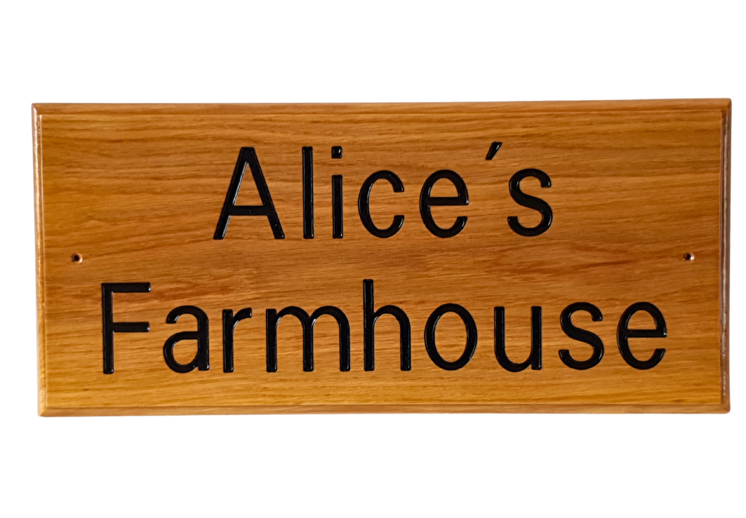 AH5L Oak House Signs - Custom signs For Home