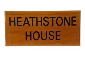 AH5L Teak House Sign - Custom House Signs Wood