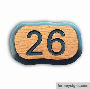 Roman Script Font unique house numbers