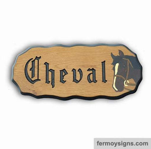 Old Irish Font Wooden Name Signs Ireland