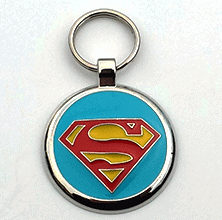 Small Light Blue Super Pet Tag