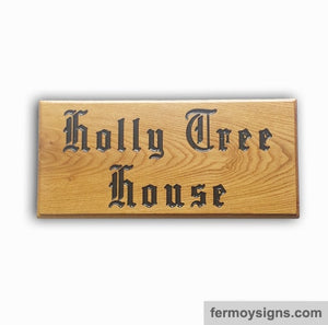 Old Irish font custom signs For home