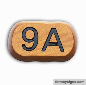 Roman Scrip Wooden House Numbers