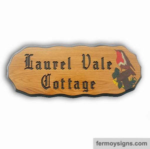 Old Irish Font Cottage House Name Signs