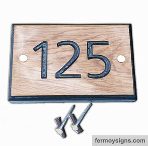 Motif House Sign Kingfisher - Wood Address Plaques