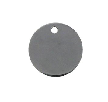 Polished Nickle Disc Pet Tag